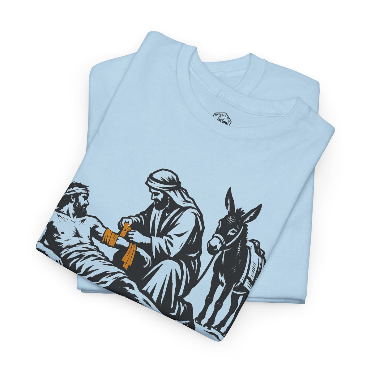 The Good Samaritan Go and Do Likewise T-shirt – Donkey Talk graphic tee