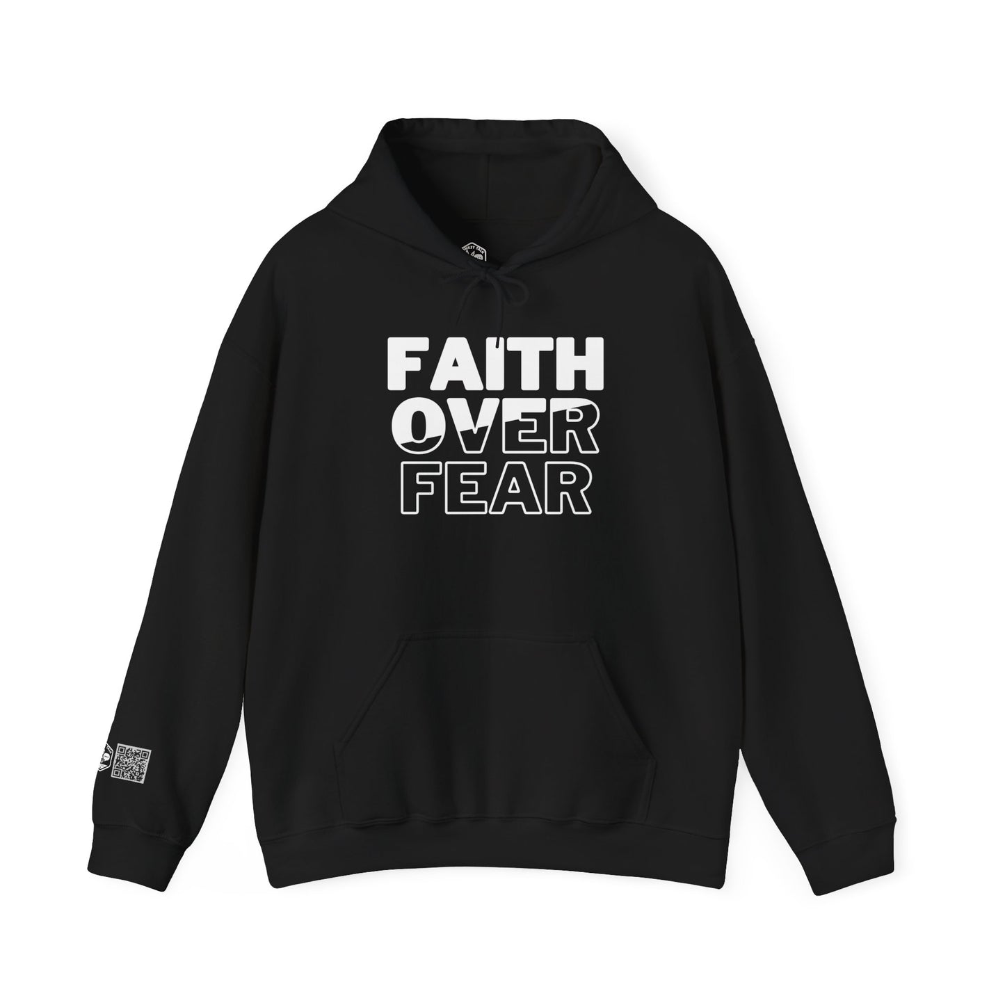 Unisex Heavy Blend™ Hooded Sweatshirt - "Faith Over Fear" Inspirational Hoodie