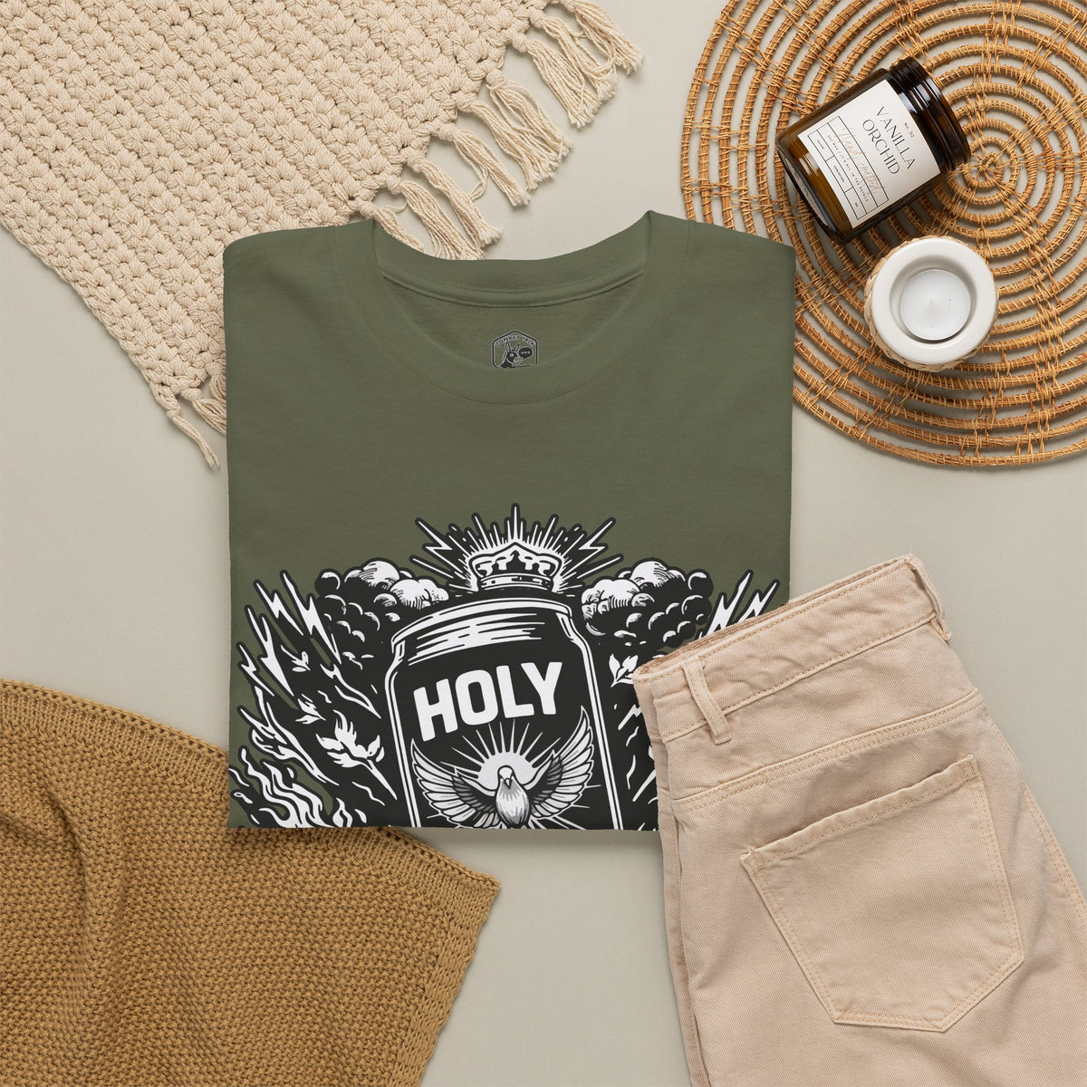 Holy Spirit Energy T-Shirt | Acts 1:8 Christian Streetwear Tee