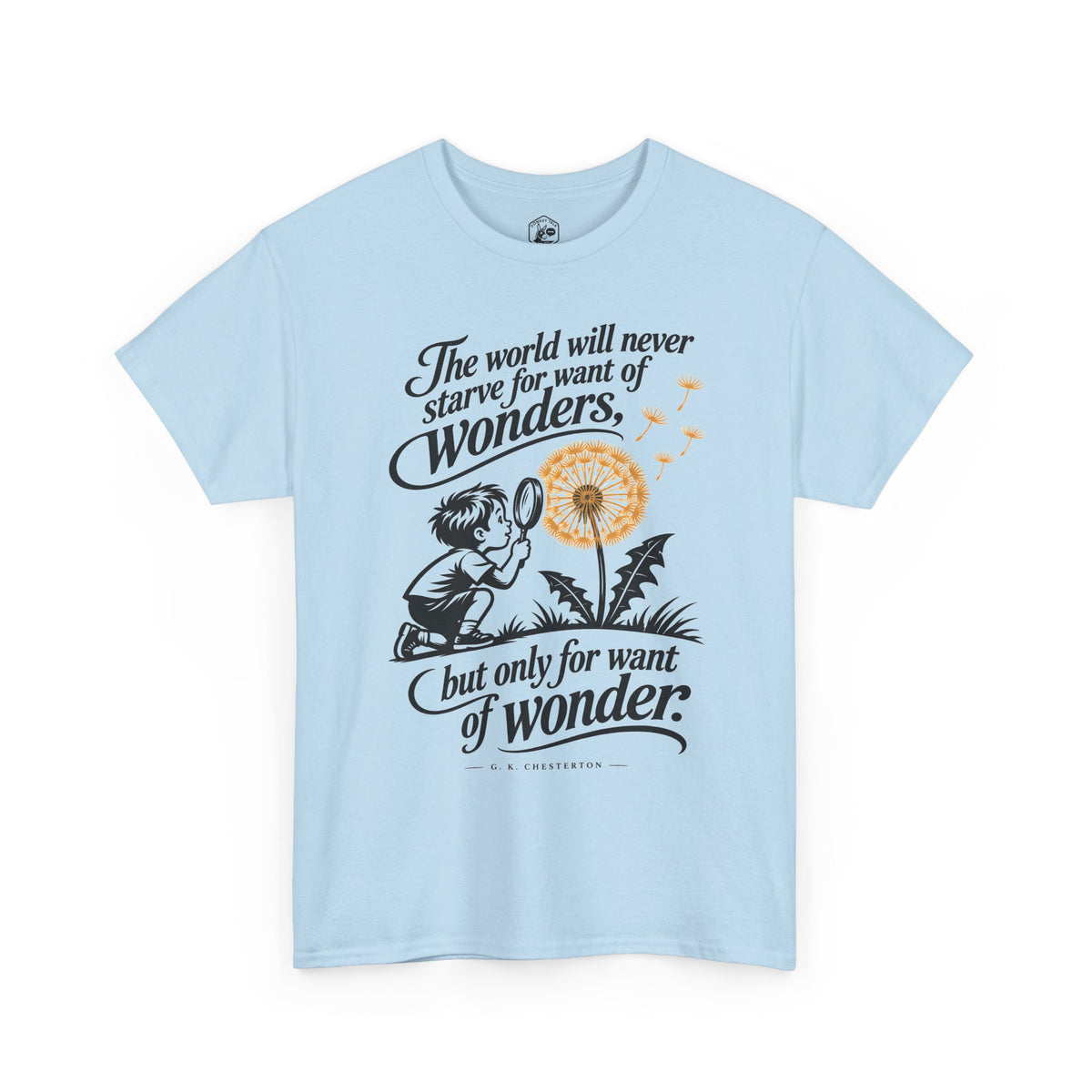 Chesterton Wonder Dandelion T-shirt – Donkey Talk graphic tee