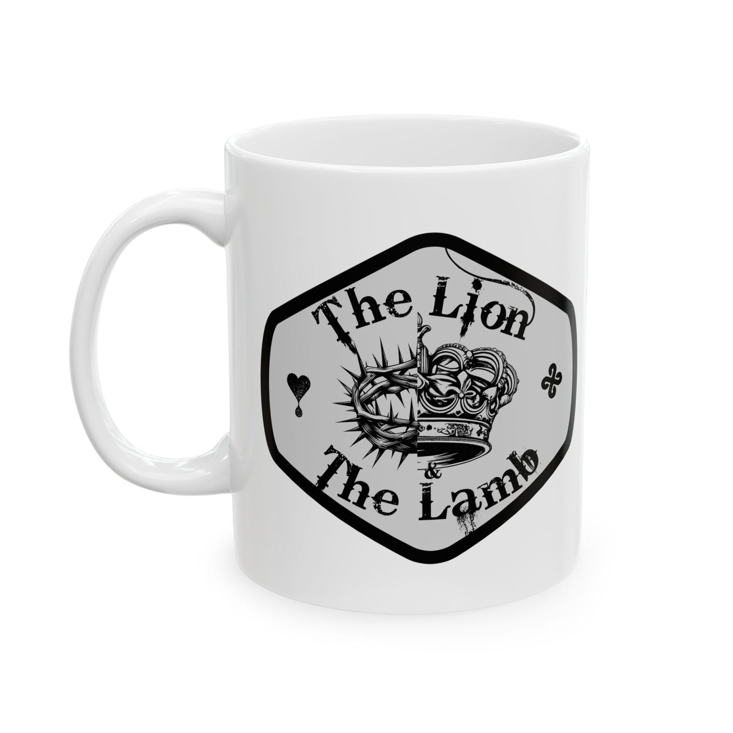 Lion and Lamb Ceramic Mug - 11oz & 15oz, Perfect for Coffee Lovers & Gifts