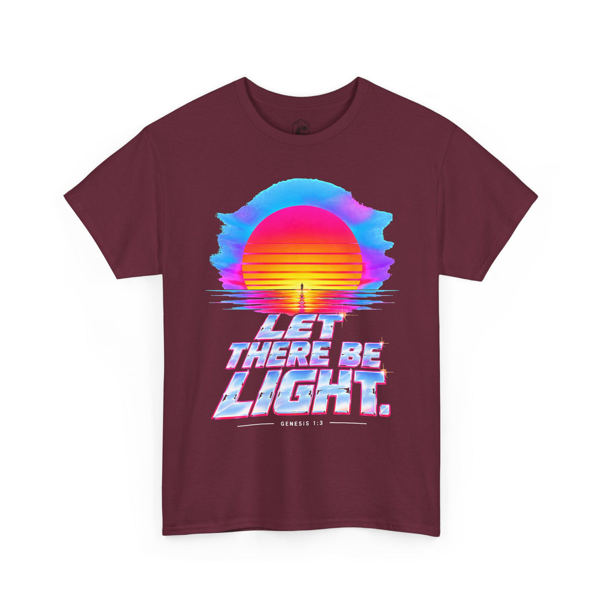 Let There Be Light Chrome Sunrise T-shirt – Donkey Talk graphic tee