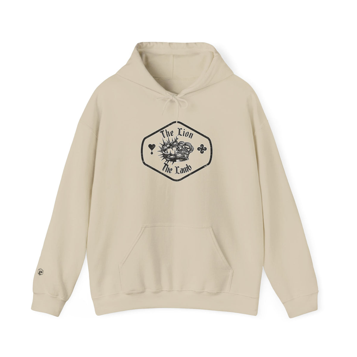 The Lion and The Lamb Unisex Heavy Blend™ Hoodie - Spiritual Symbolism Sweatshirt