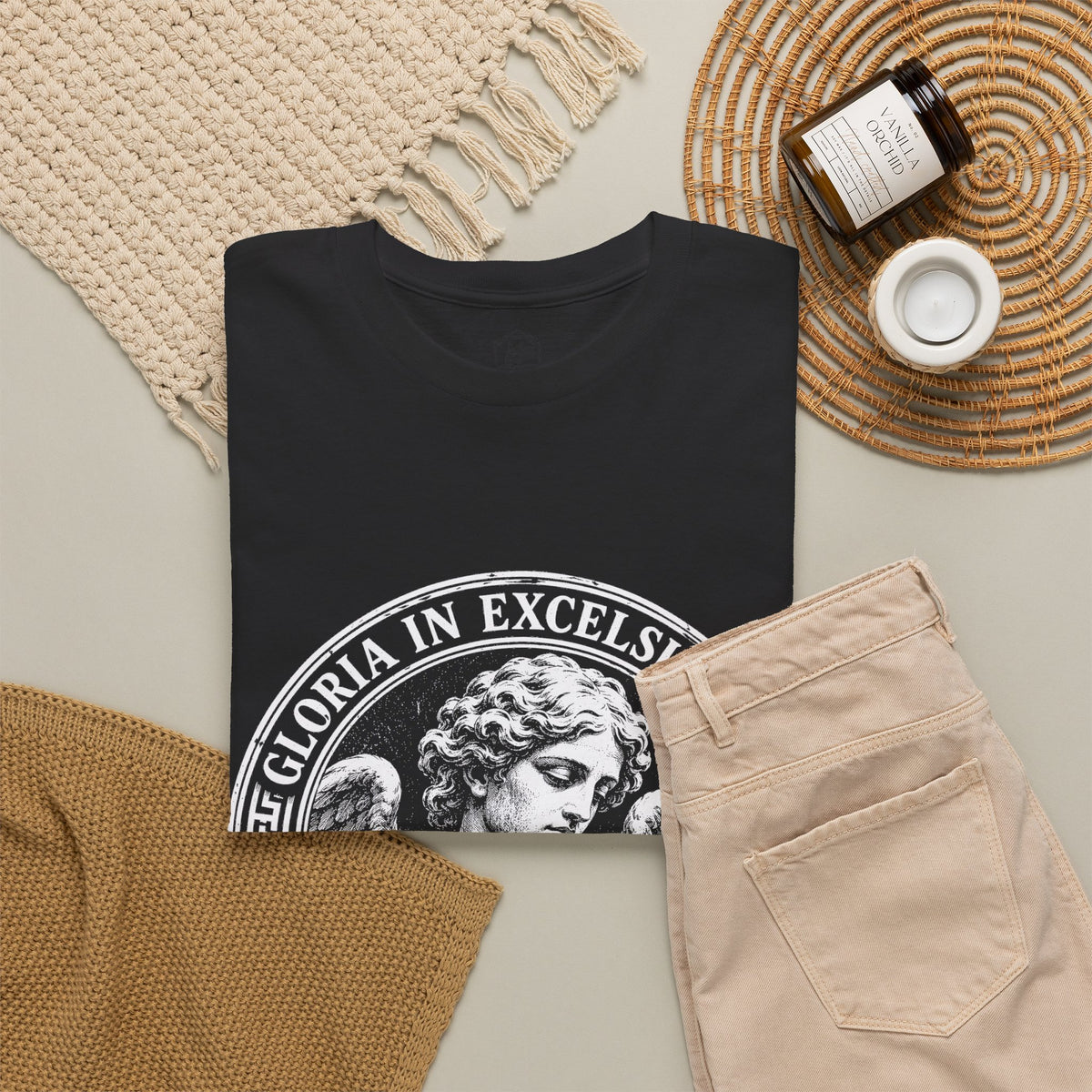 Gloria in Excelsis Deo T-Shirt | Luke 2:14 Christmas Christian Graphic Tee