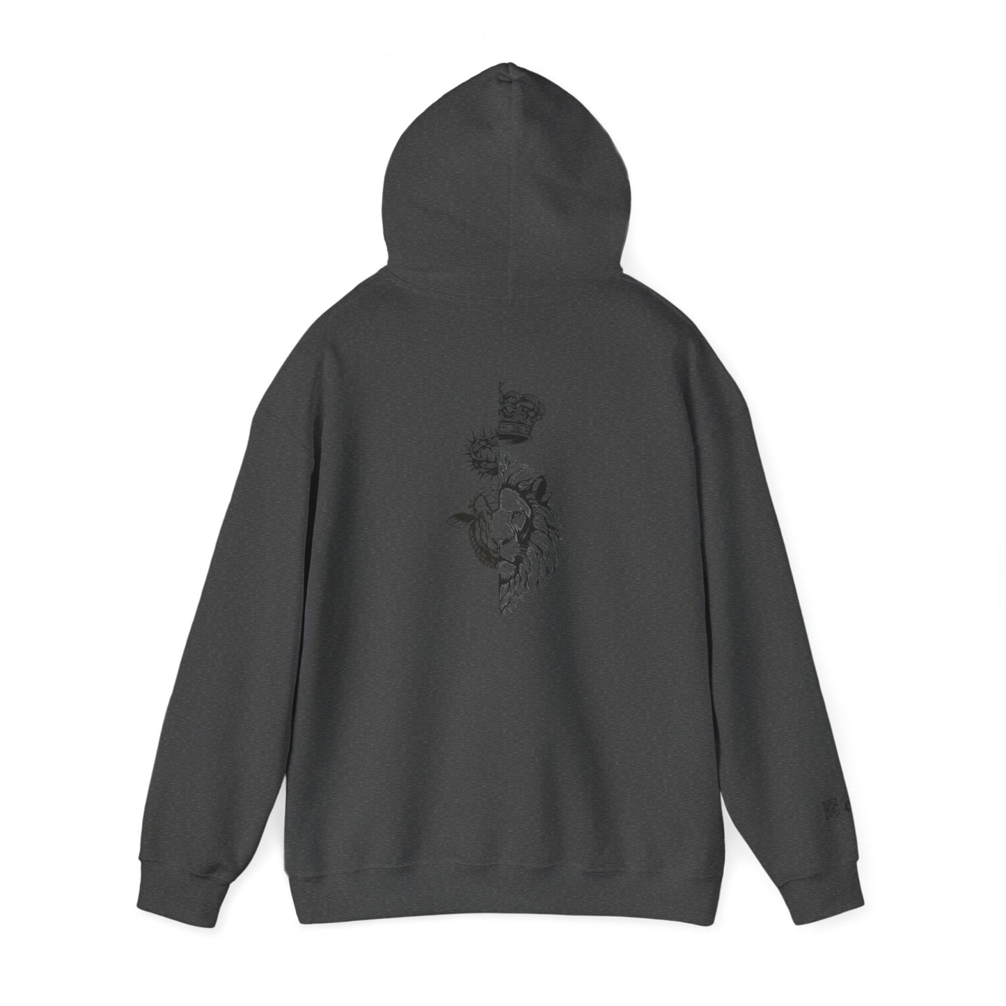 The Lion and The Lamb Unisex Heavy Blend™ Hoodie - Spiritual Symbolism Sweatshirt