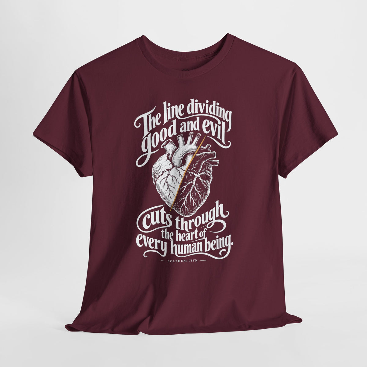 The Line Dividing Good and Evil T-shirt – Donkey Talk graphic tee