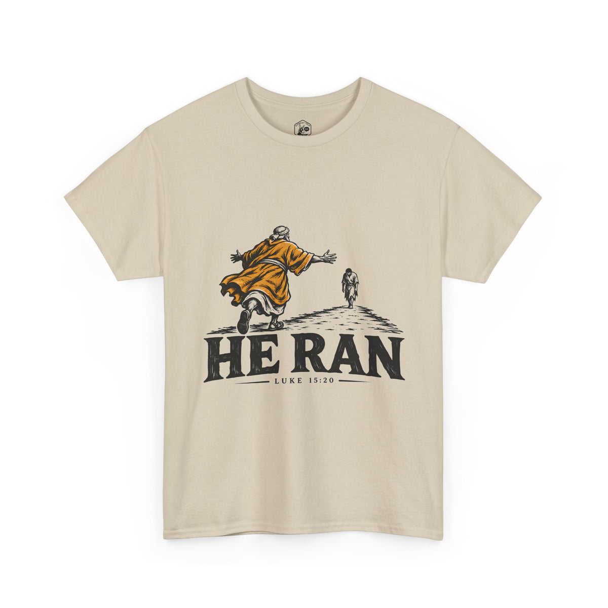He Ran T-Shirt | Luke 15:20 Prodigal Son Christian Graphic Tee