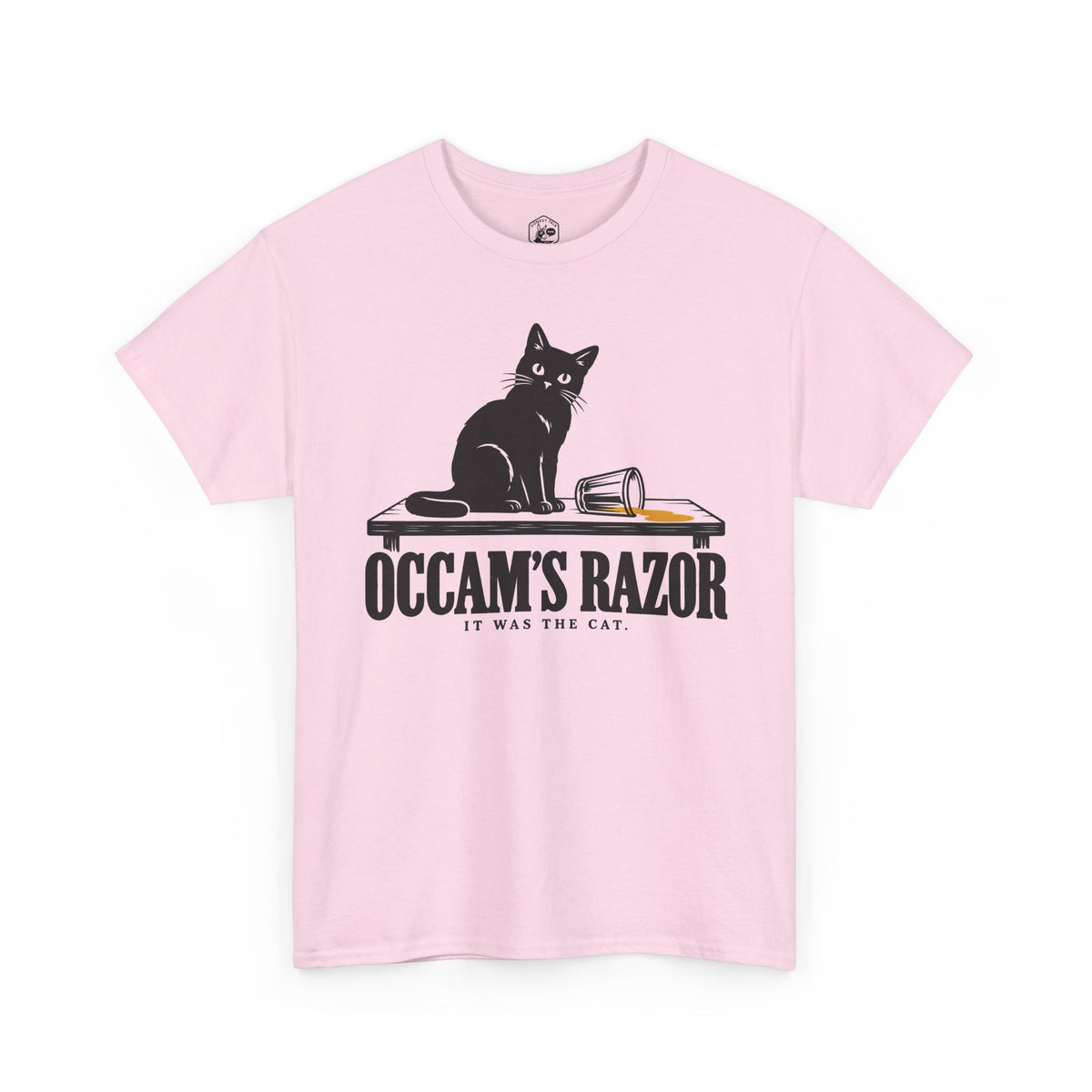 Occam's Razor It Was the Cat T-shirt – Donkey Talk graphic tee