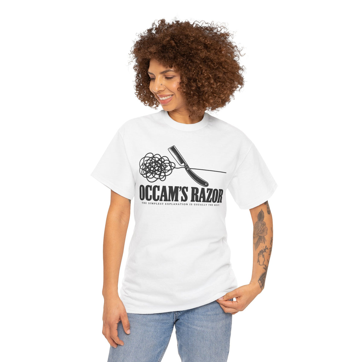 Occam's Razor Tangle T-shirt – Donkey Talk graphic tee