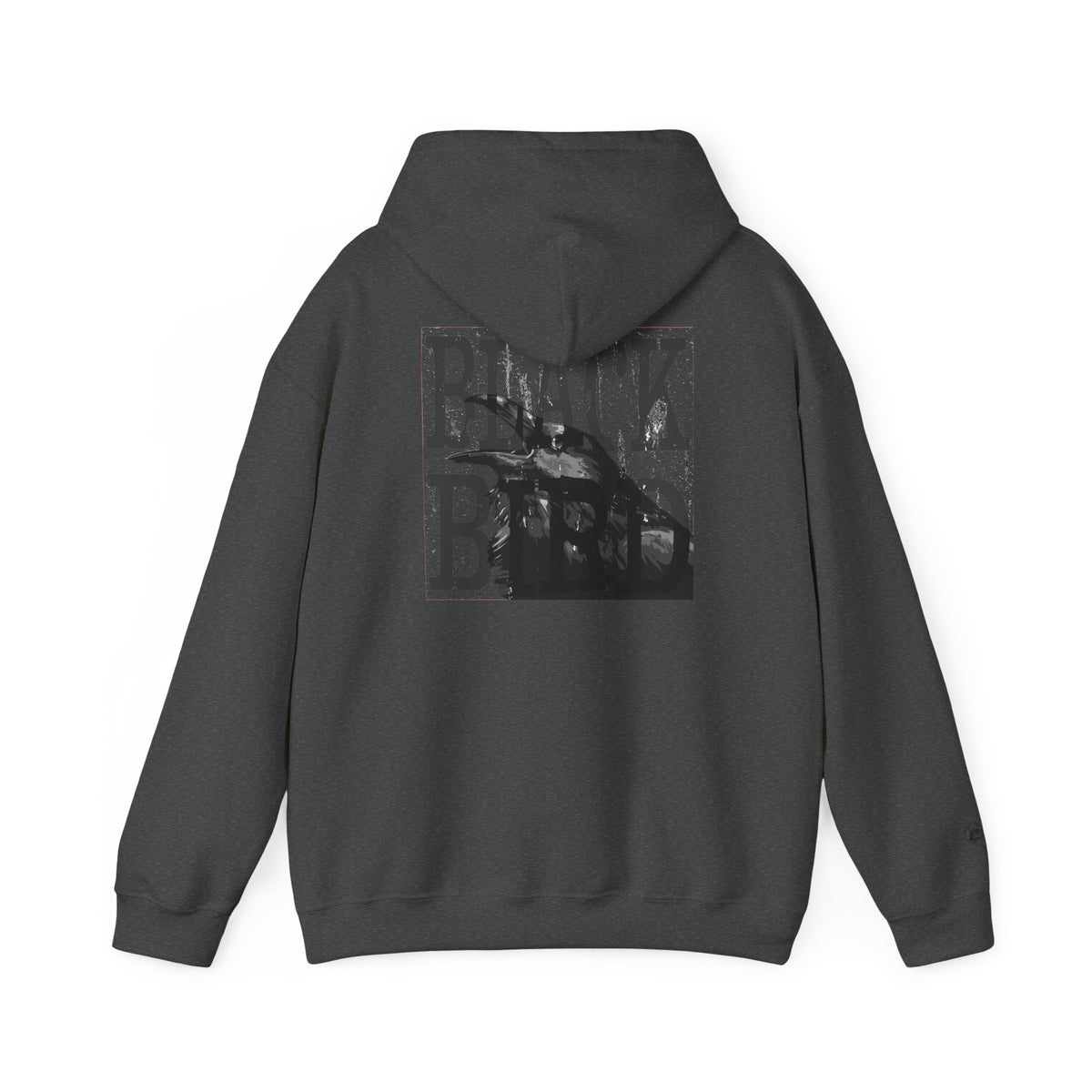The Raven Unisex Heavy Blend Hoodie - Black Bird Design, Cozy & Stylish