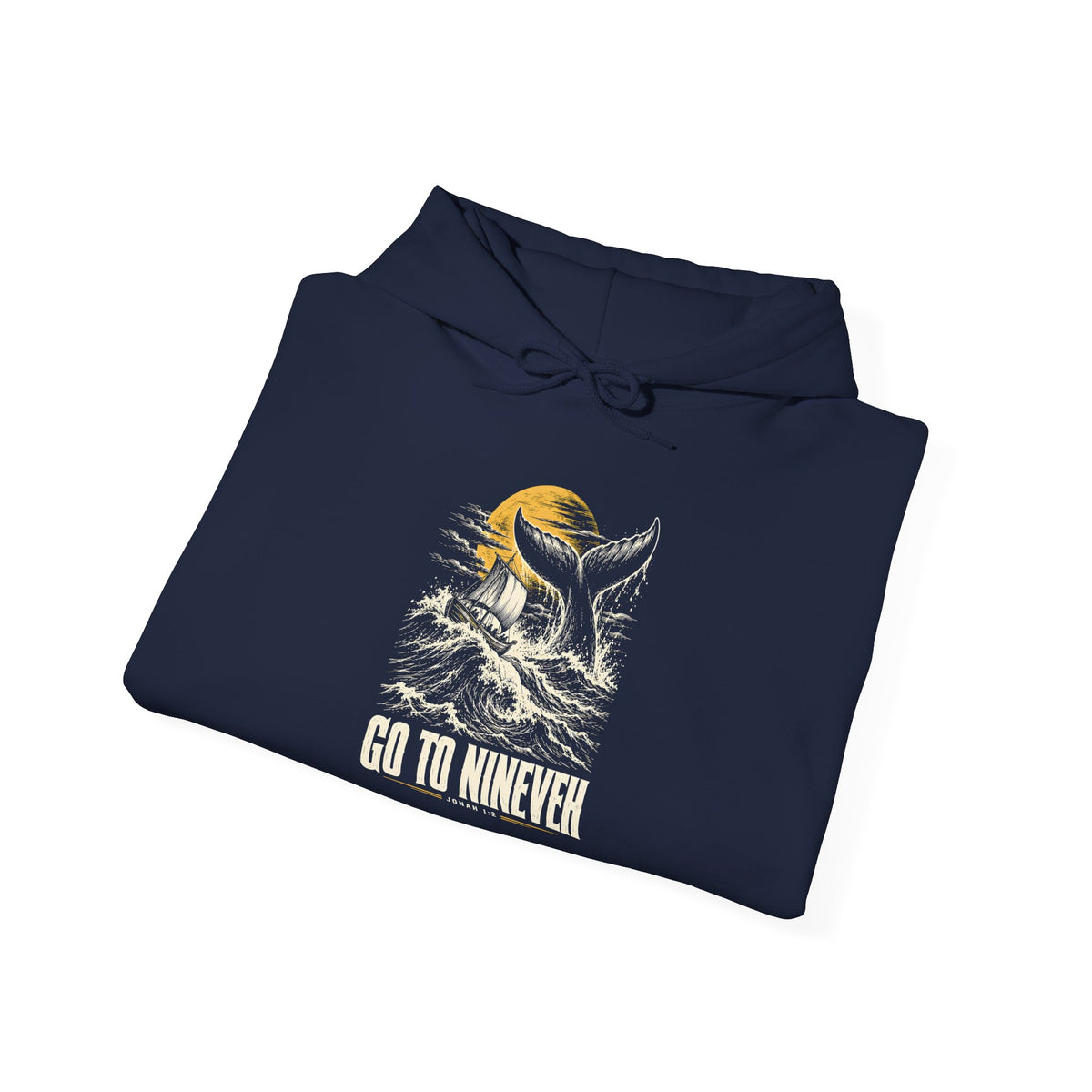 Go to Nineveh Hoodie | Jonah 1:2 Christian Graphic Hoodie