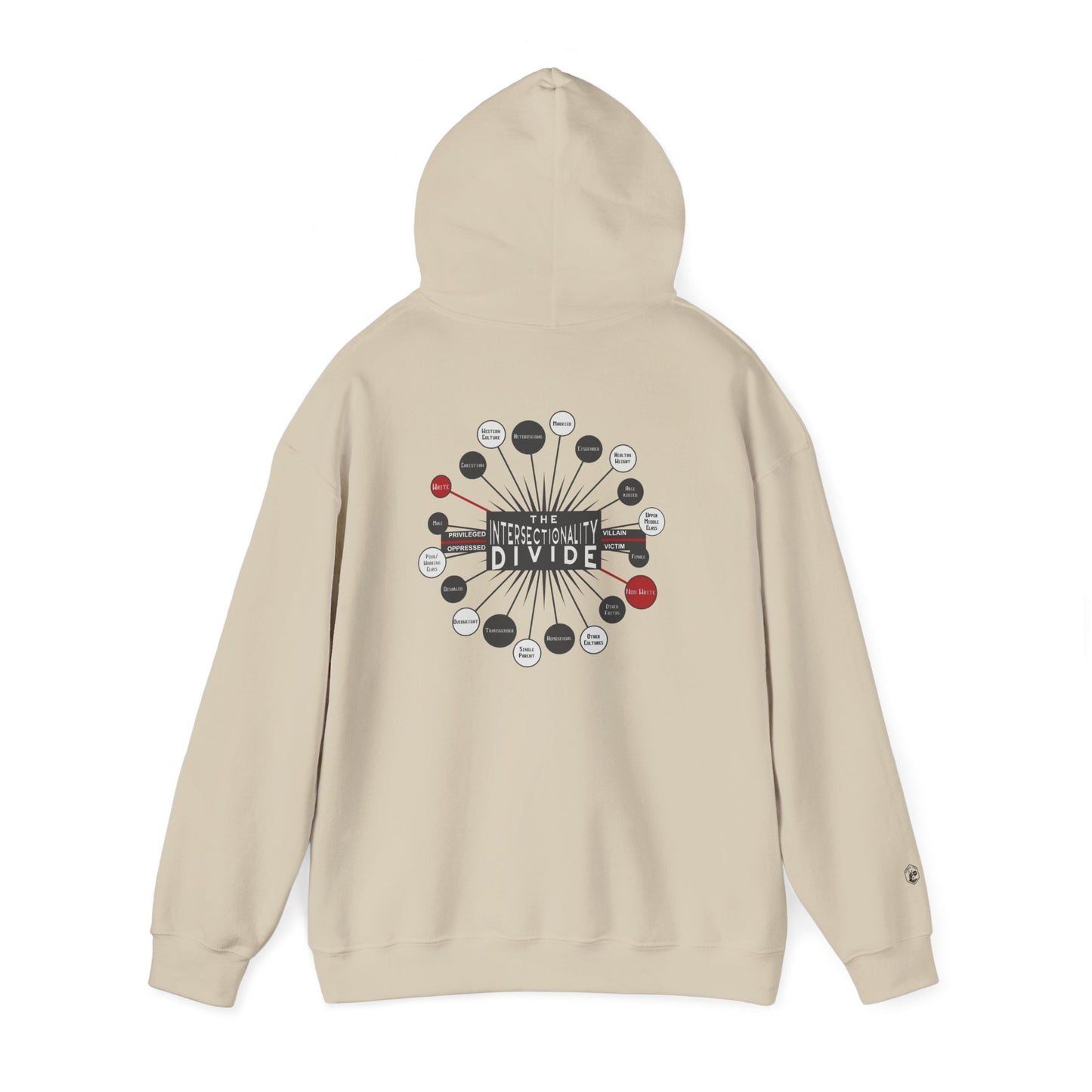 Hooded Sweatshirt - Intersectionality Divide Design | Cozy and Thought-Provoking Wear