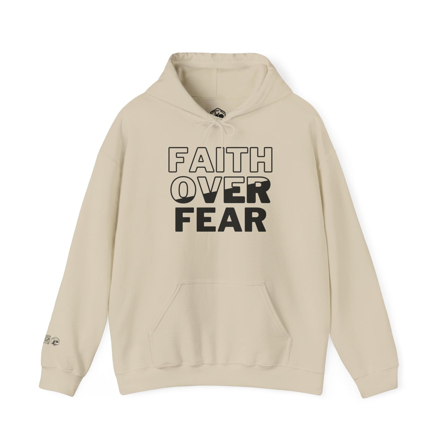 Faith Over Fear Unisex Hooded Sweatshirt | Comfortable & Inspirational Hoodie for Everyday Wear