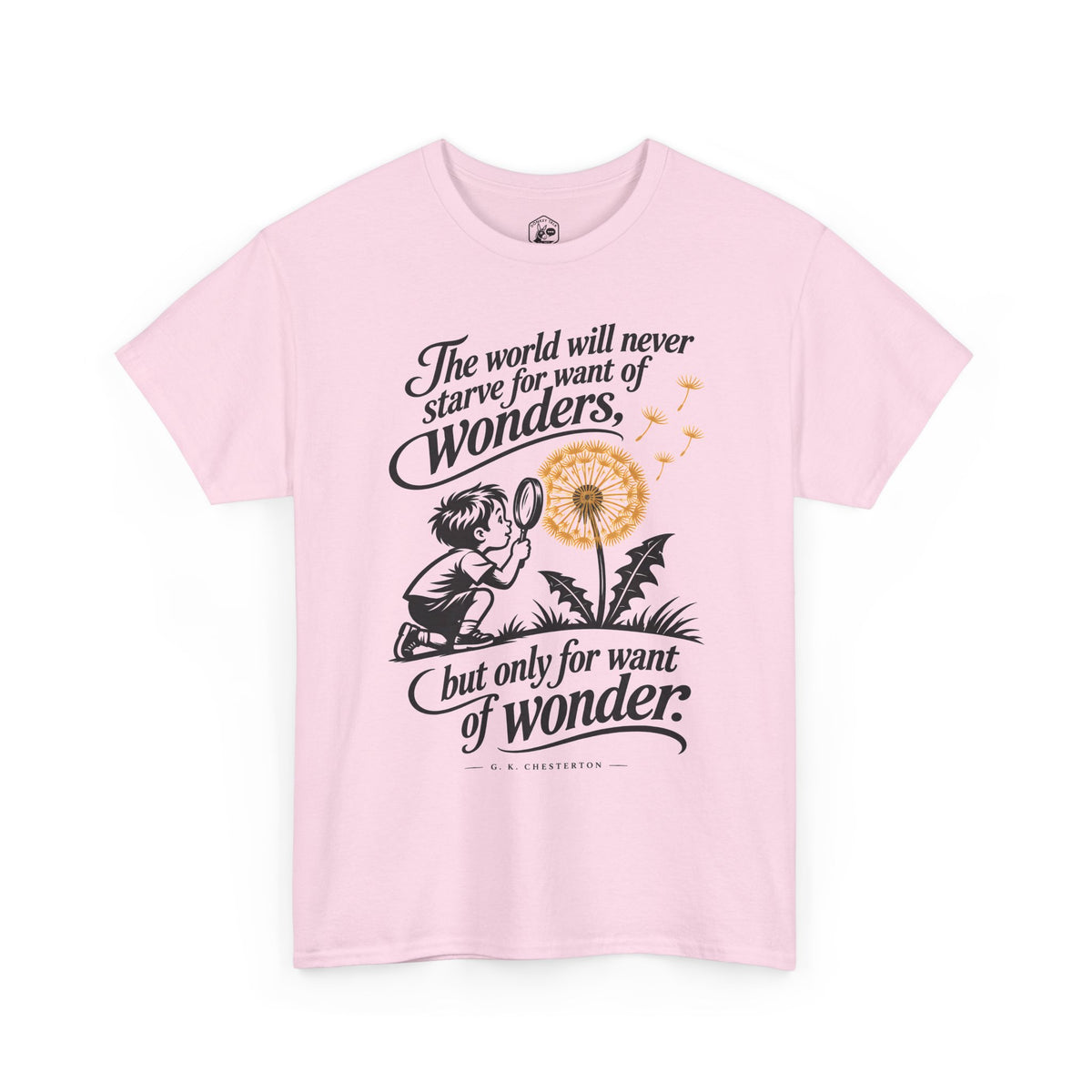 Chesterton Wonder Dandelion T-shirt – Donkey Talk graphic tee