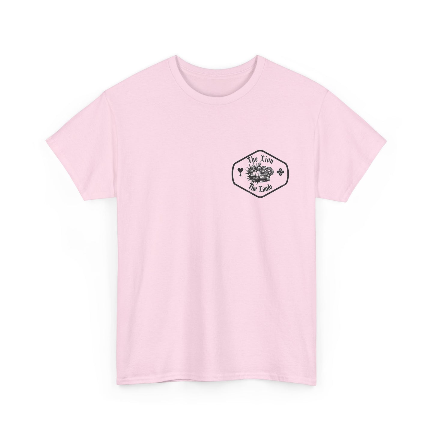 Lion & Crown Graphic Tee | Half Skull Lion Design T-Shirt