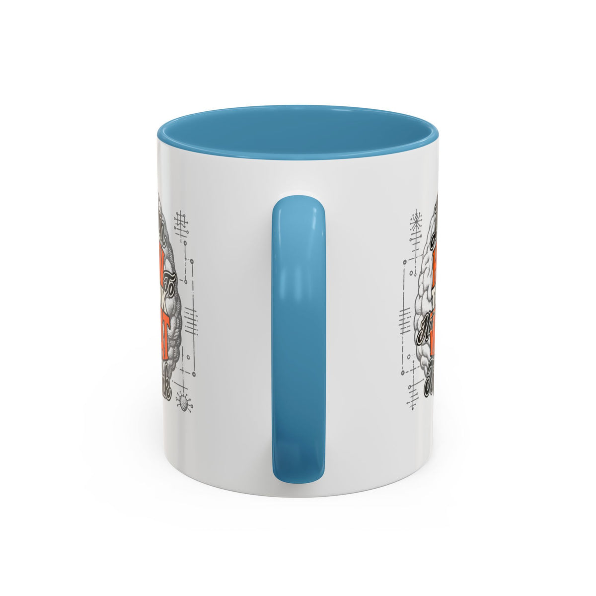 Taza de café con acento: "Aprende a pensar, no qué pensar", taza con frase inspiradora