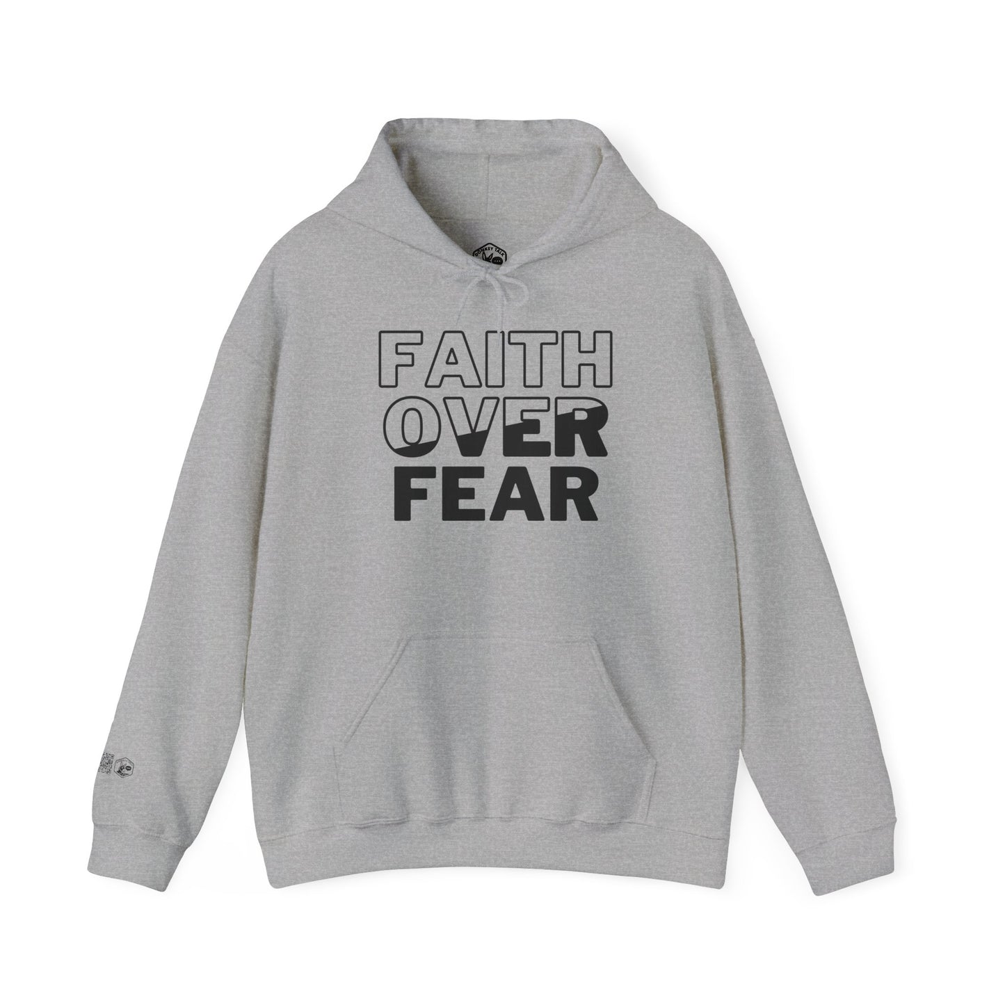 Faith Over Fear Unisex Hooded Sweatshirt | Comfortable & Inspirational Hoodie for Everyday Wear