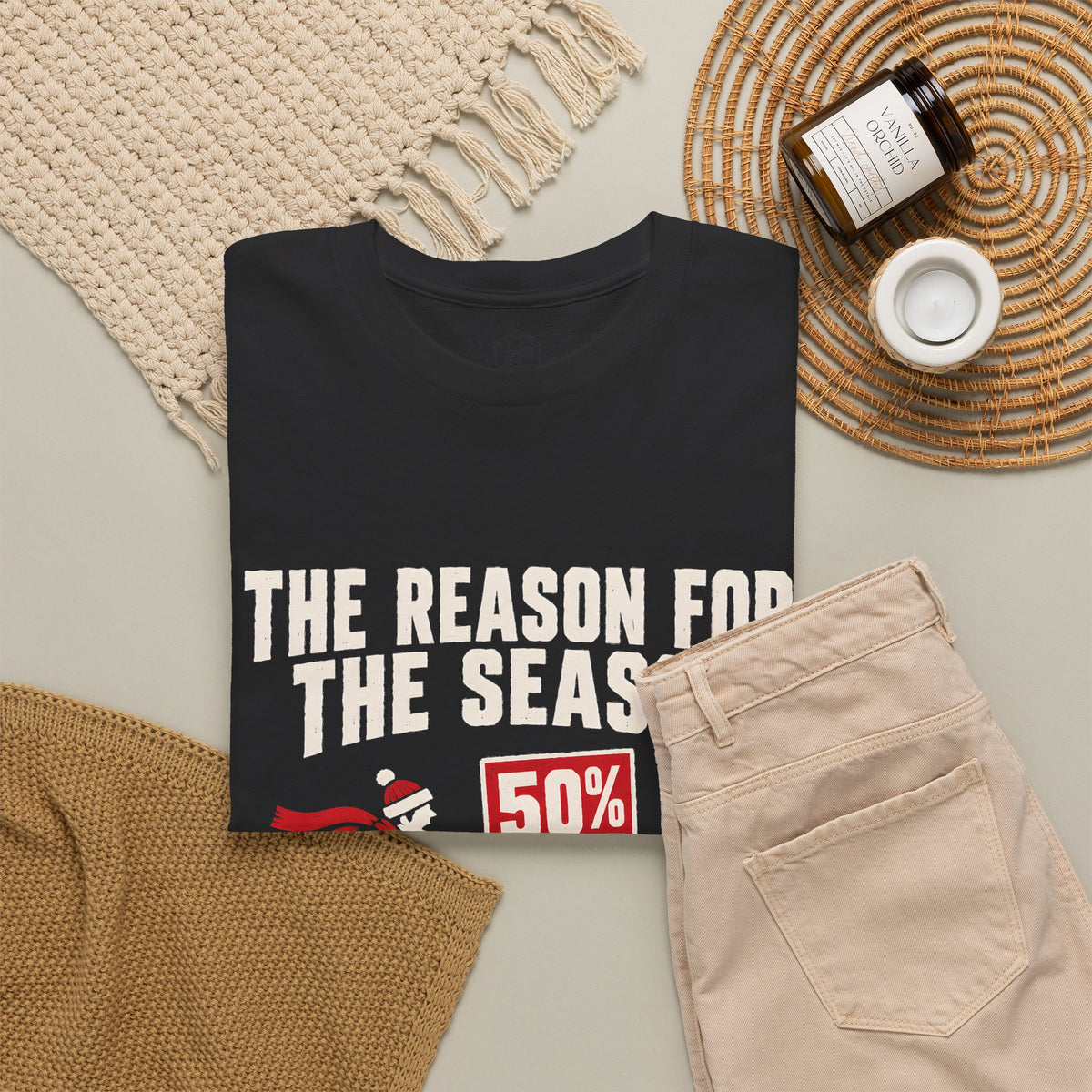 The Reason for the Season Isn't on Sale T-Shirt | Funny Christian Christmas Tee