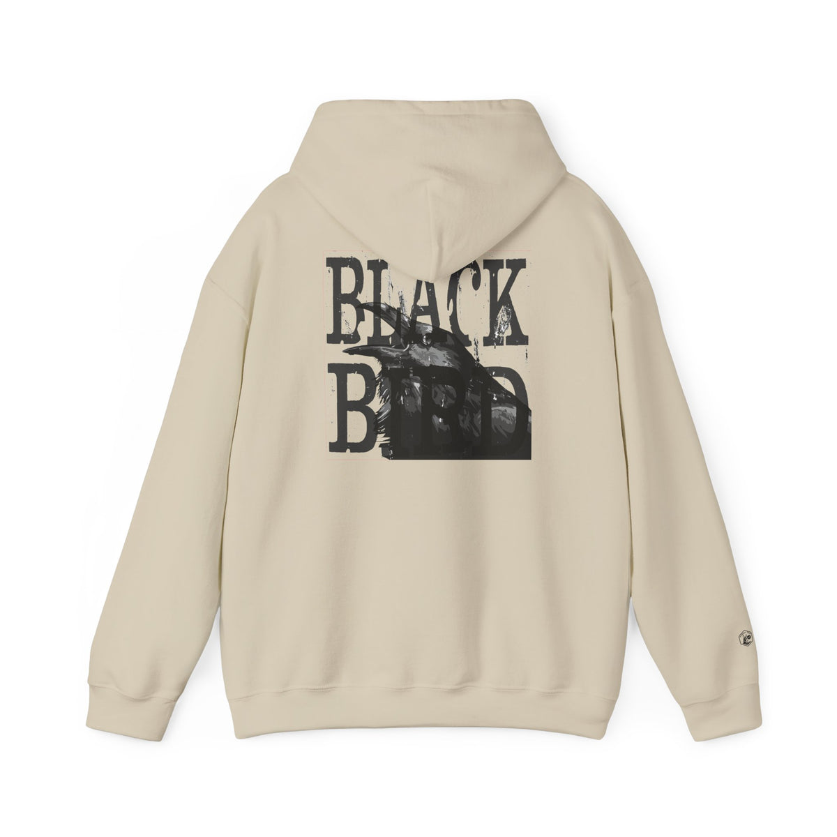 The Raven Unisex Heavy Blend Hoodie - Black Bird Design, Cozy & Stylish