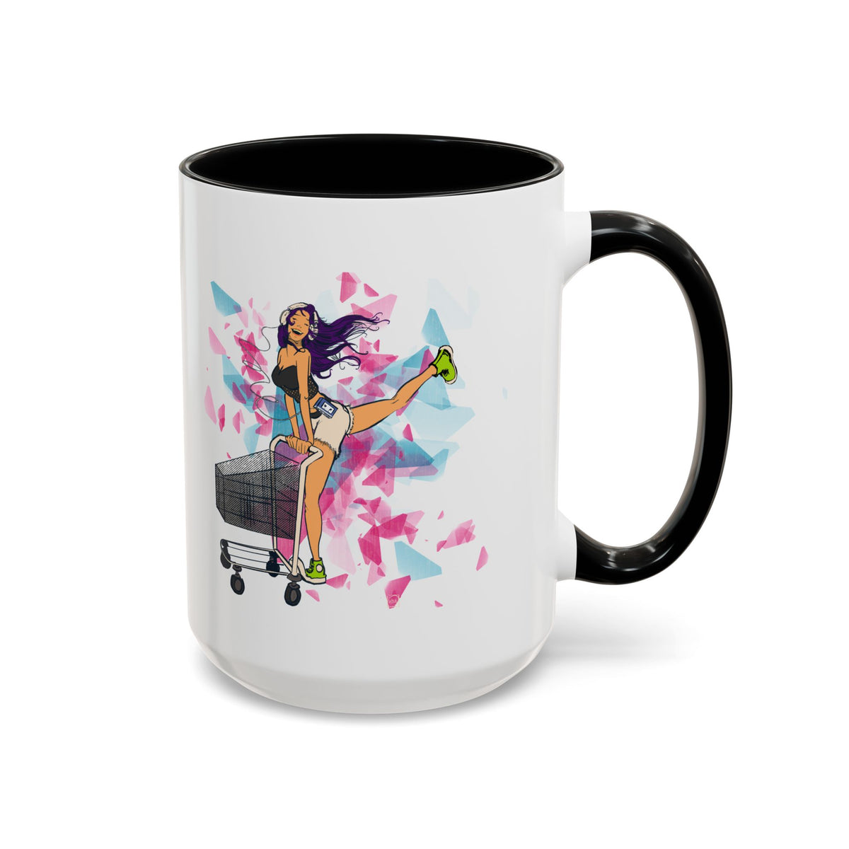 Playful Accent Coffee Mug for Fashion Lovers