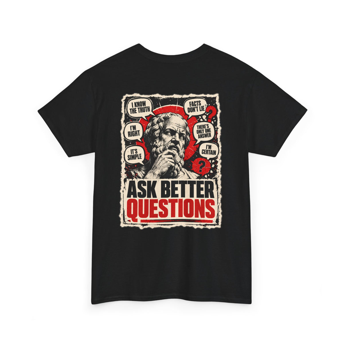 Ask Better Questions T-Shirt — Socratic Method Tee