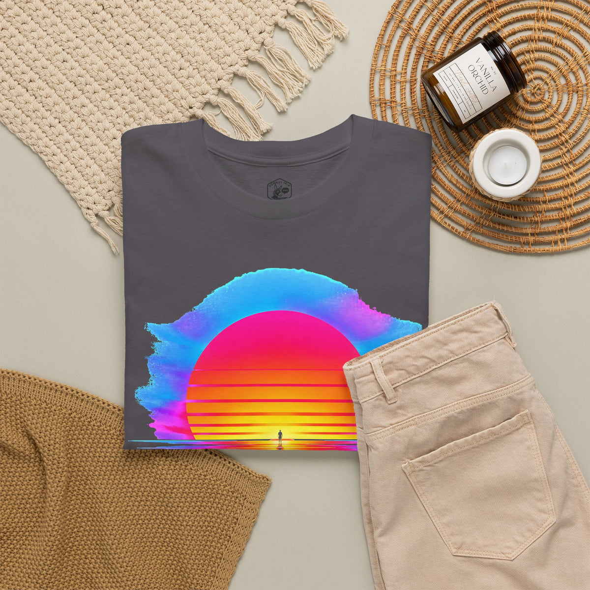 Let There Be Light Chrome Sunrise T-shirt – Donkey Talk graphic tee