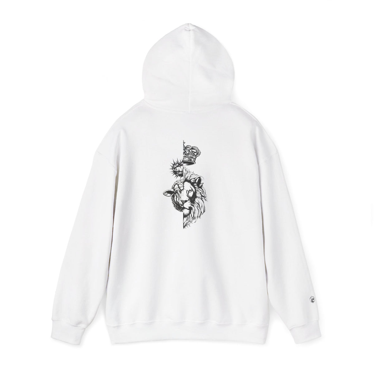 The Lion and The Lamb Unisex Heavy Blend™ Hoodie - Spiritual Symbolism Sweatshirt