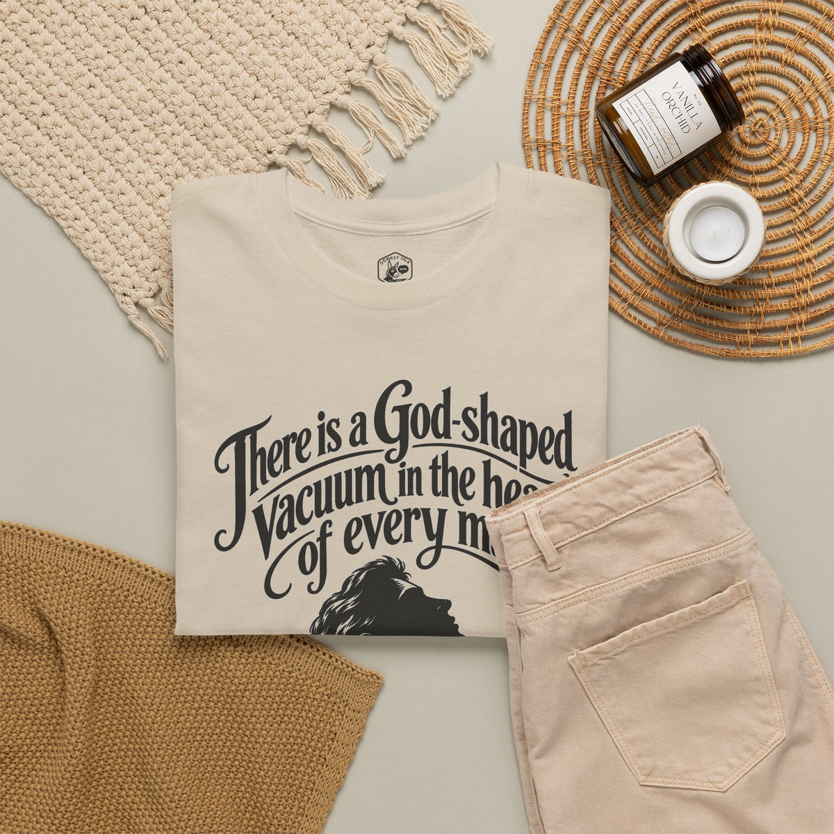 God-Shaped Vacuum T-shirt – Donkey Talk graphic tee