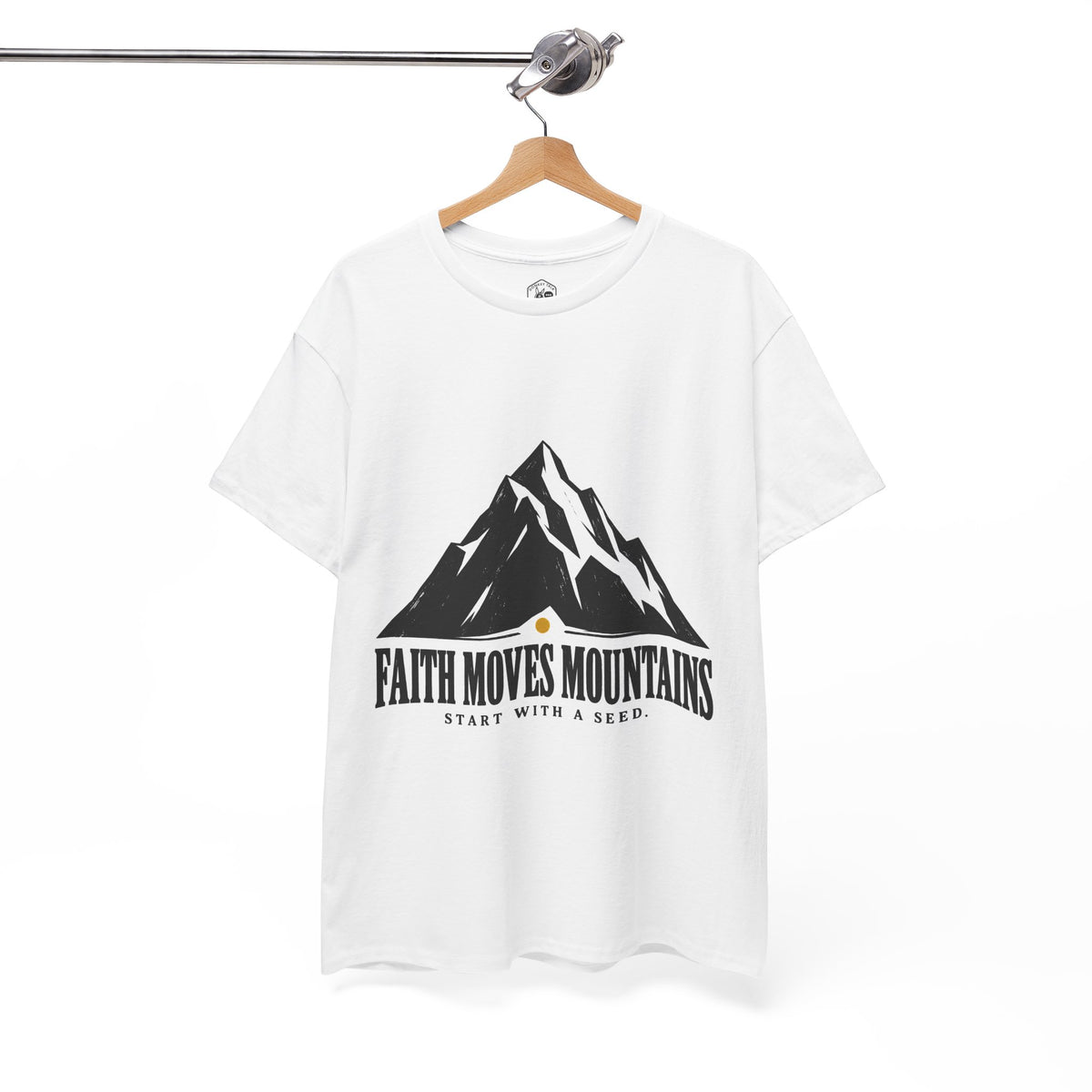Faith Moves Mountains Start With a Seed T-Shirt | Matthew 17:20 Christian Tee