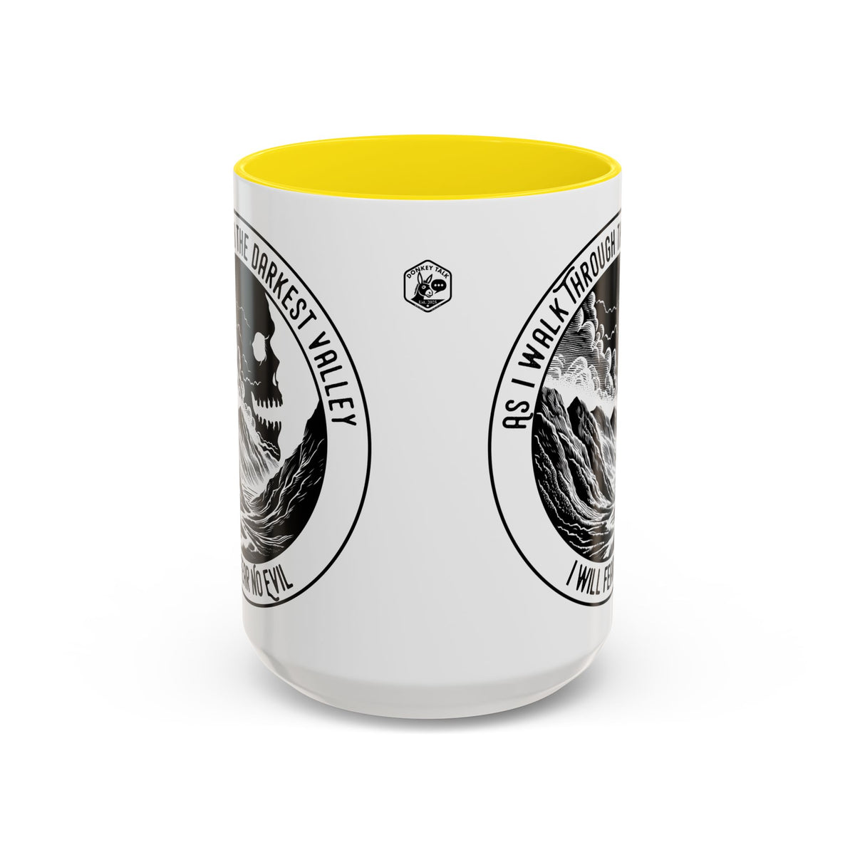 Skull Valley Fear No Evil coffee mug – Donkey Talk ceramic mug