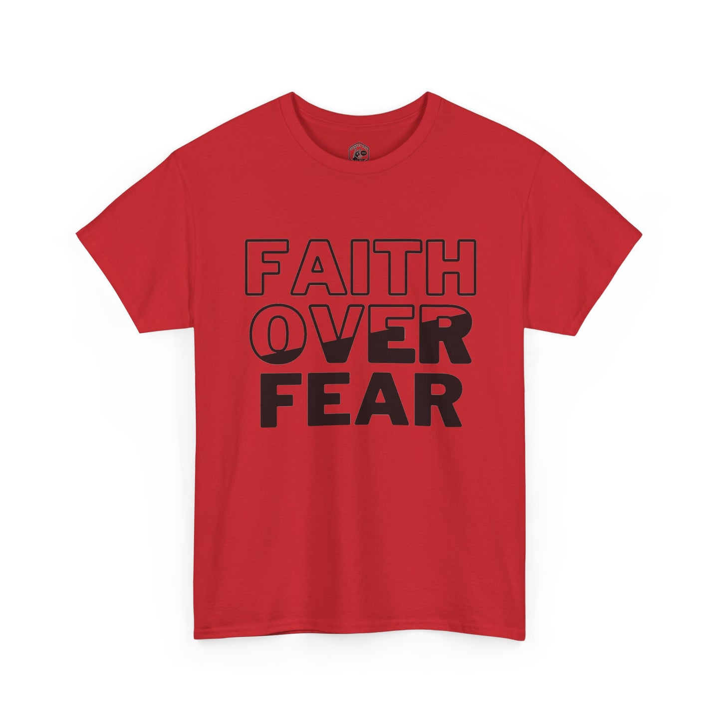 Faith Over Fear T-Shirt | White Unisex Christian Graphic Tee