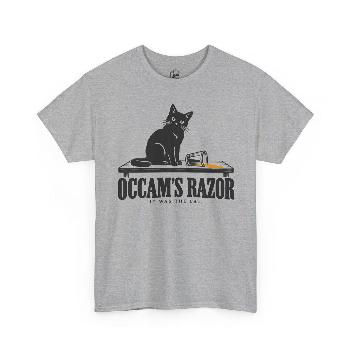 Occam's Razor It Was the Cat T-shirt – Donkey Talk graphic tee