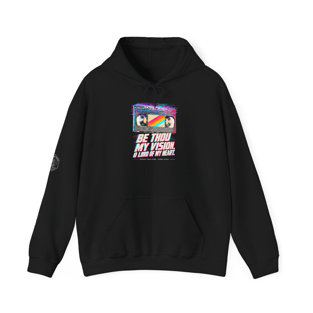Be Thou My Vision VHS Hoodie | Ancient Irish Hymn Retro Tape Hoodie