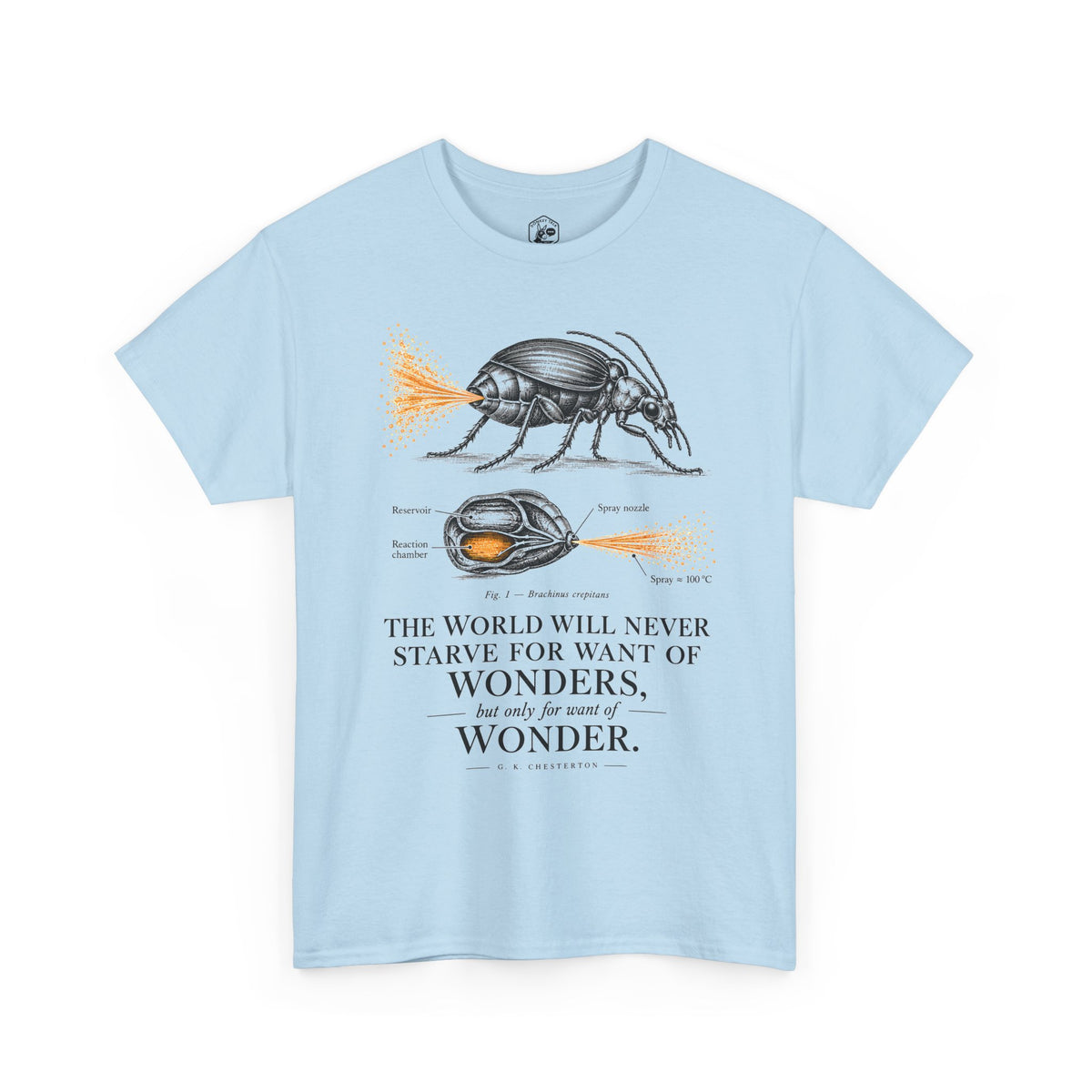 Bombardier Beetle Engraving T-shirt – Donkey Talk graphic tee