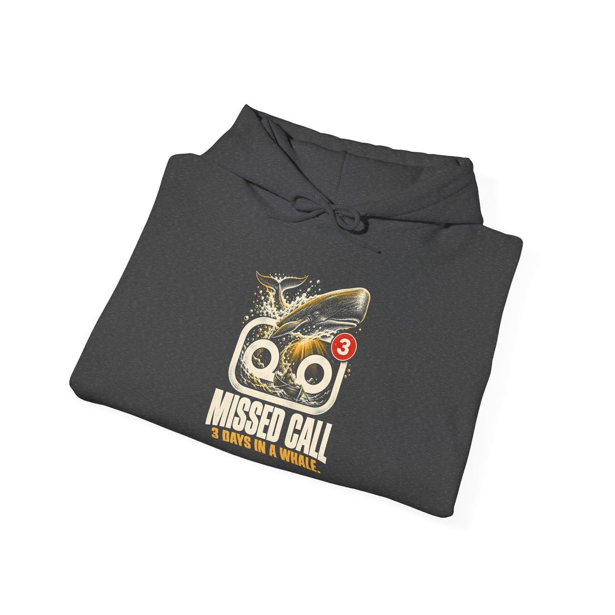 Missed Call 3 Days in a Whale Hoodie | Jonah Funny Christian Humor Hoodie