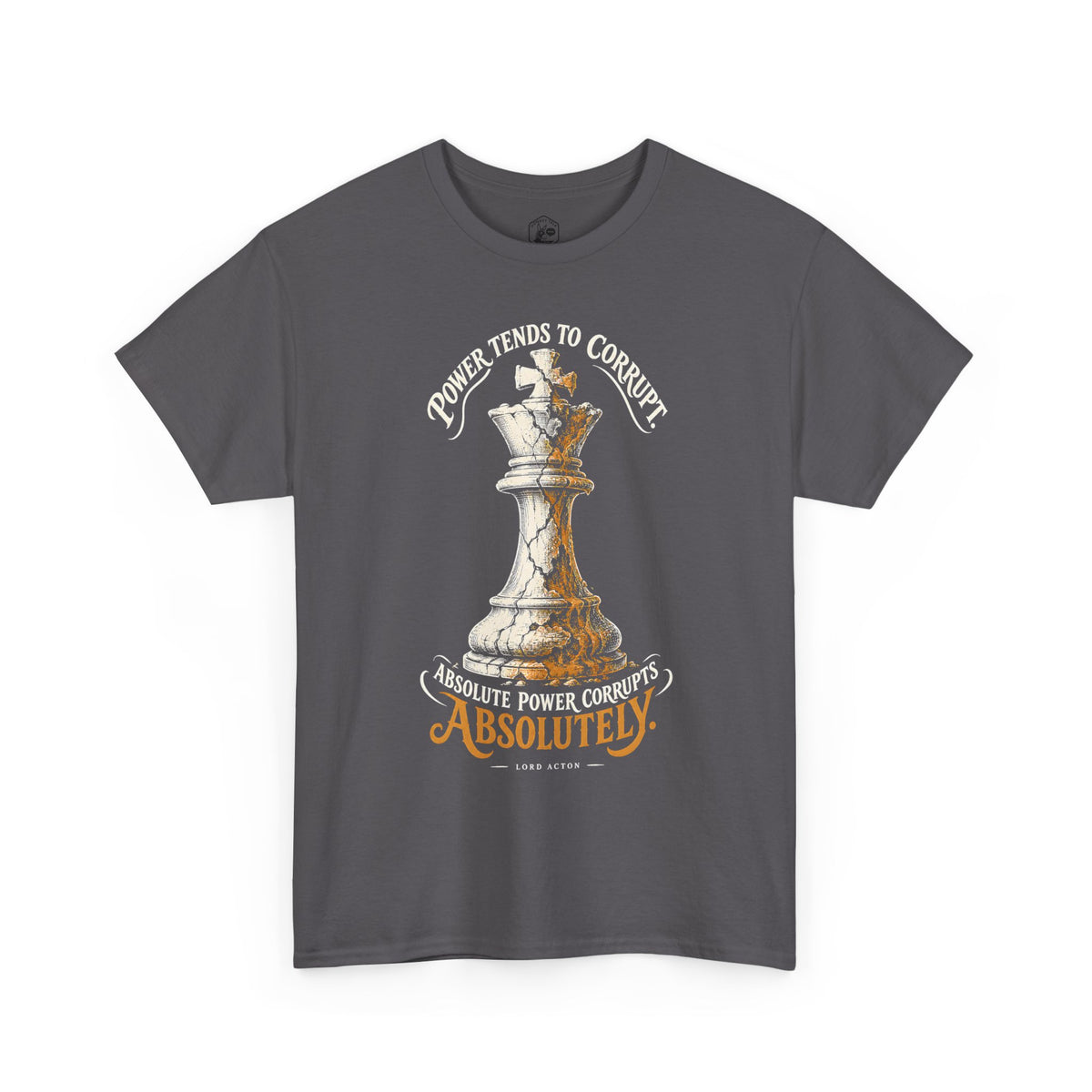 Power Tends to Corrupt Cracked Chess King T-shirt – Donkey Talk graphic tee