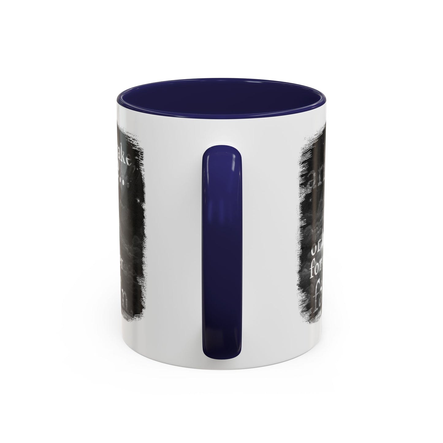 Inspirational Gothic Coffee Mug — "Awake Arise or Be Forever Fall'n" Accent Mug (11/15oz)