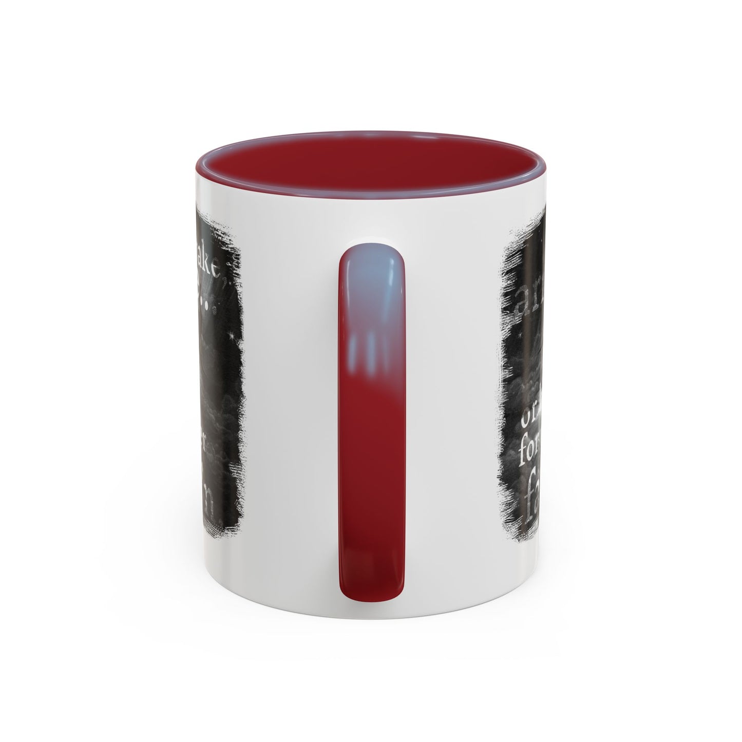Inspirational Gothic Coffee Mug — "Awake Arise or Be Forever Fall'n" Accent Mug (11/15oz)