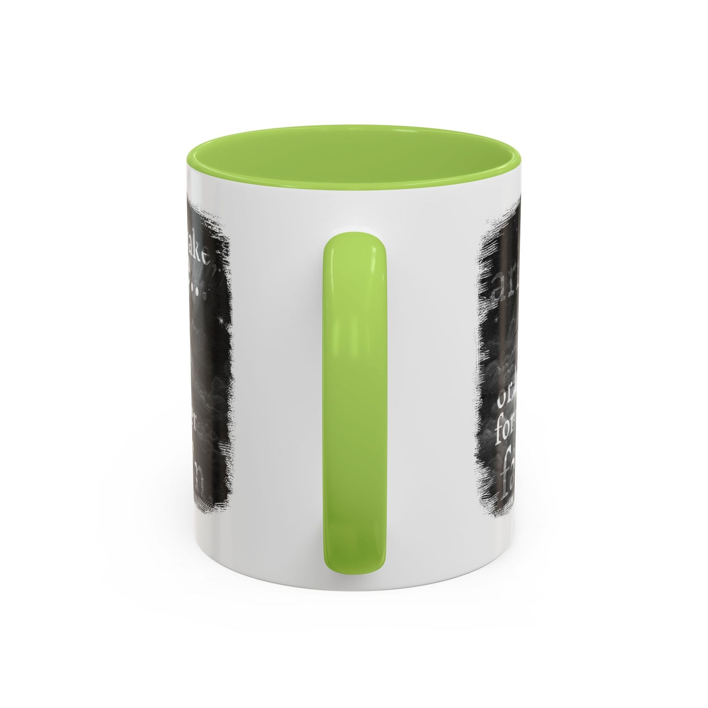 Inspirational Gothic Coffee Mug — "Awake Arise or Be Forever Fall'n" Accent Mug (11/15oz)