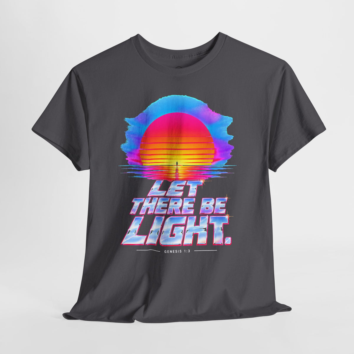 Let There Be Light Chrome Sunrise T-shirt – Donkey Talk graphic tee