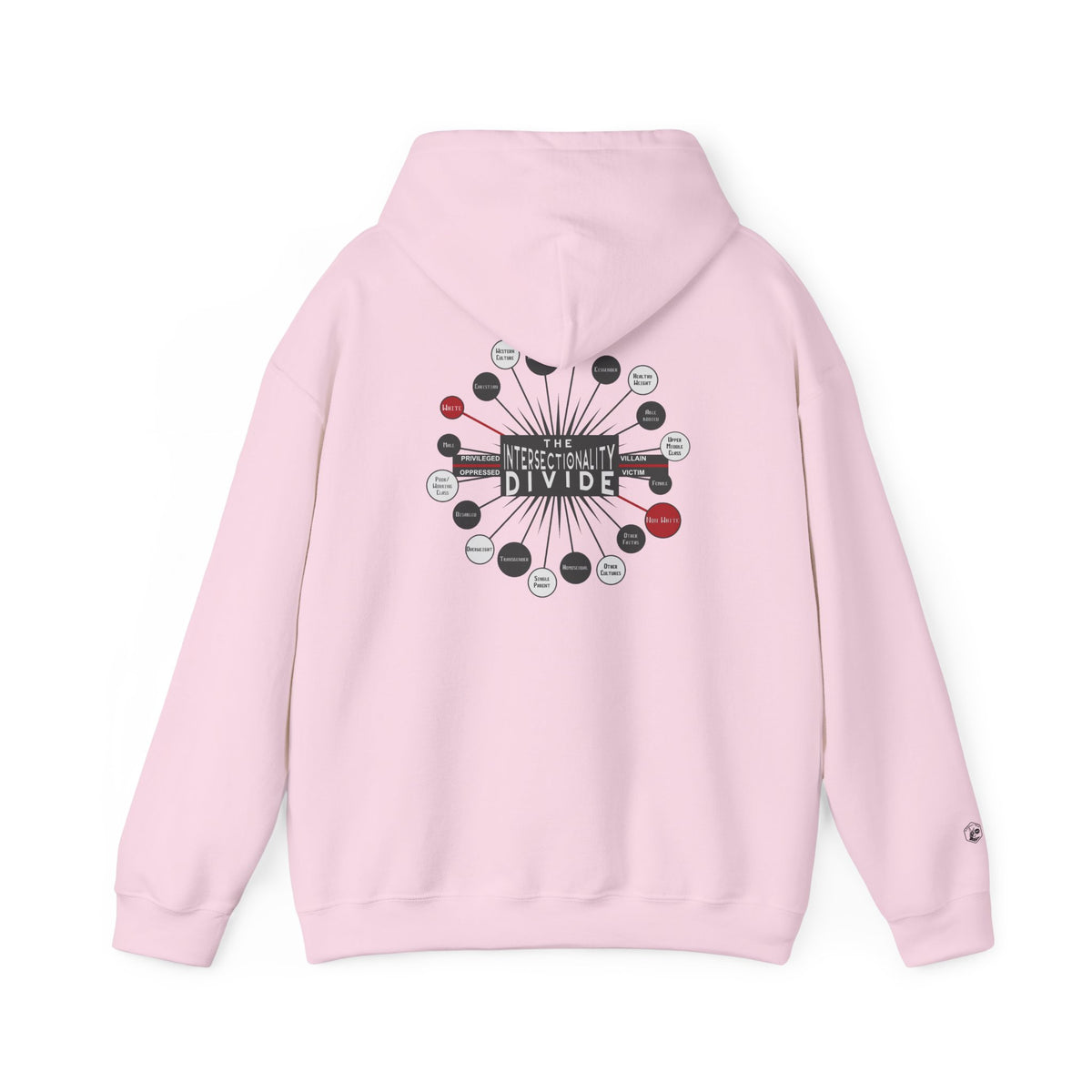 Hooded Sweatshirt - Intersectionality Divide Design | Cozy and Thought-Provoking Wear