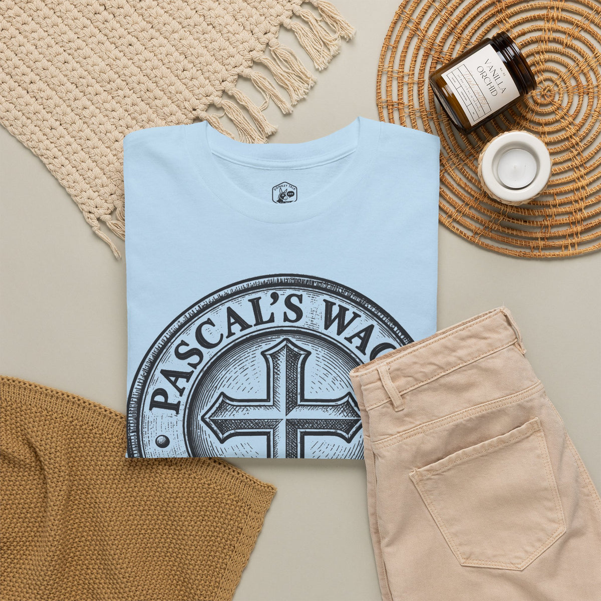 Pascal's Wager All In on God Coin T-shirt – Donkey Talk graphic tee