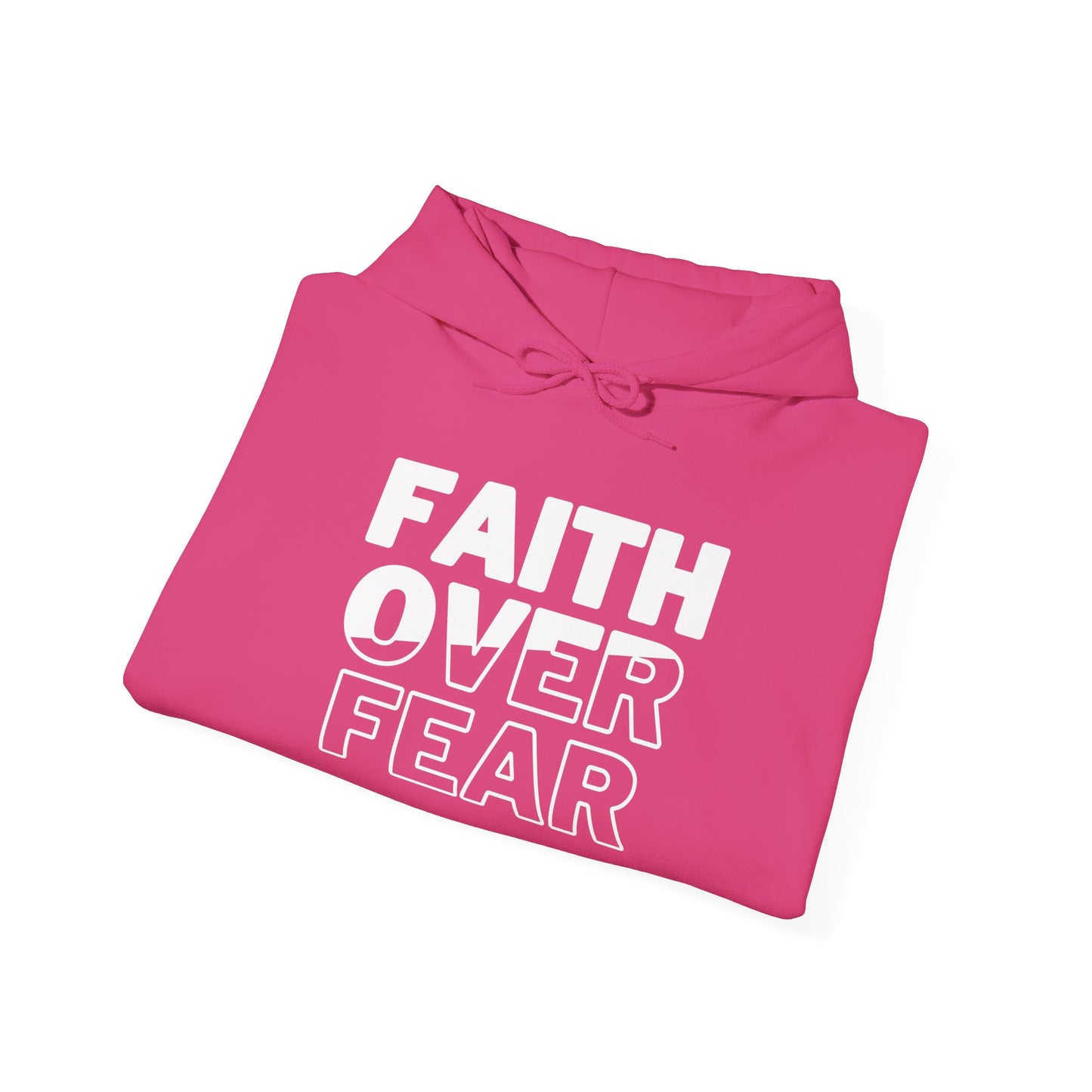 Unisex Heavy Blend™ Hooded Sweatshirt - "Faith Over Fear" Inspirational Hoodie