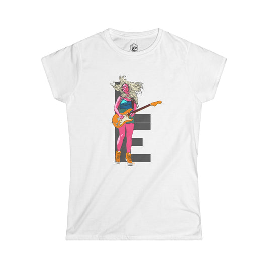 Rockstar Guitar Graphic Tee | Women's Softstyle T-Shirt