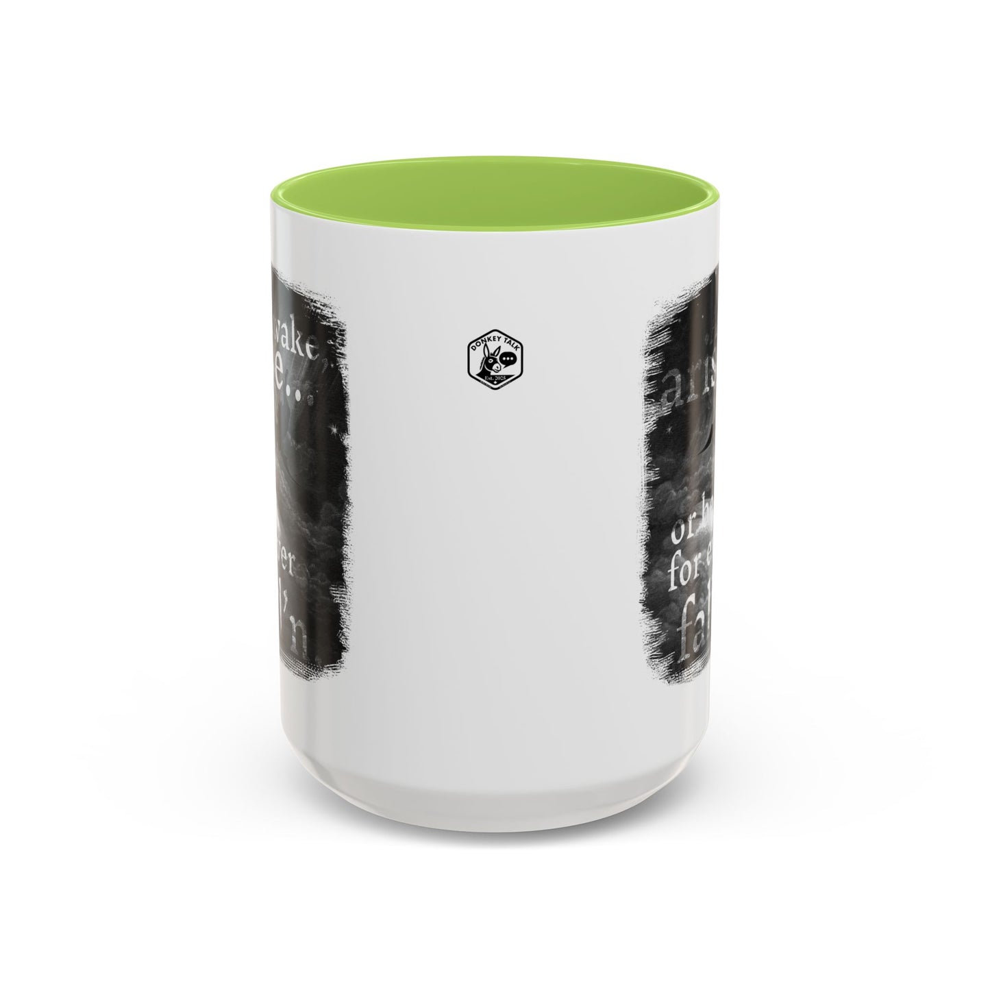 Inspirational Gothic Coffee Mug — "Awake Arise or Be Forever Fall'n" Accent Mug (11/15oz)