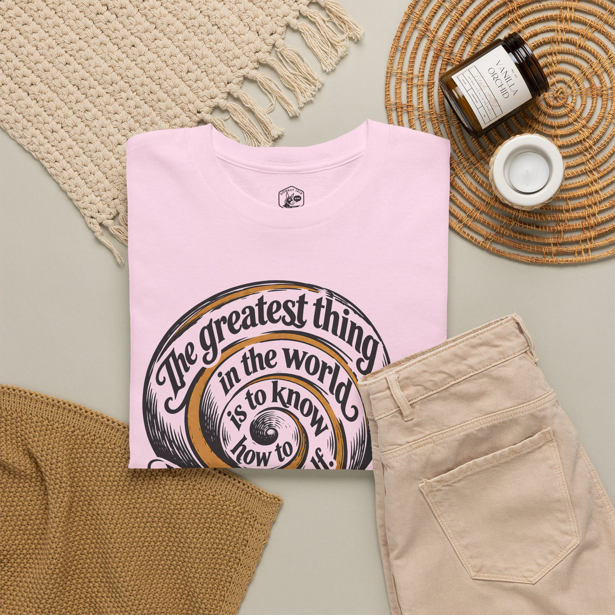 Belong to Oneself Snail Spiral T-shirt – Donkey Talk graphic tee