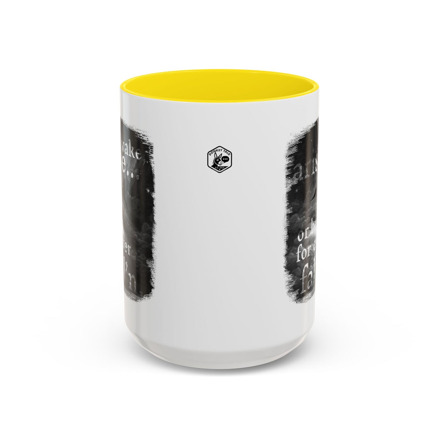 Inspirational Gothic Coffee Mug — "Awake Arise or Be Forever Fall'n" Accent Mug (11/15oz)