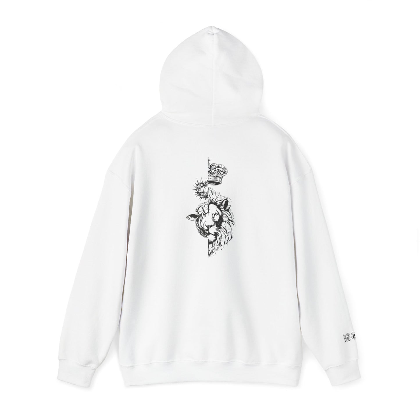 The Lion and The Lamb Unisex Heavy Blend™ Hoodie - Spiritual Symbolism Sweatshirt