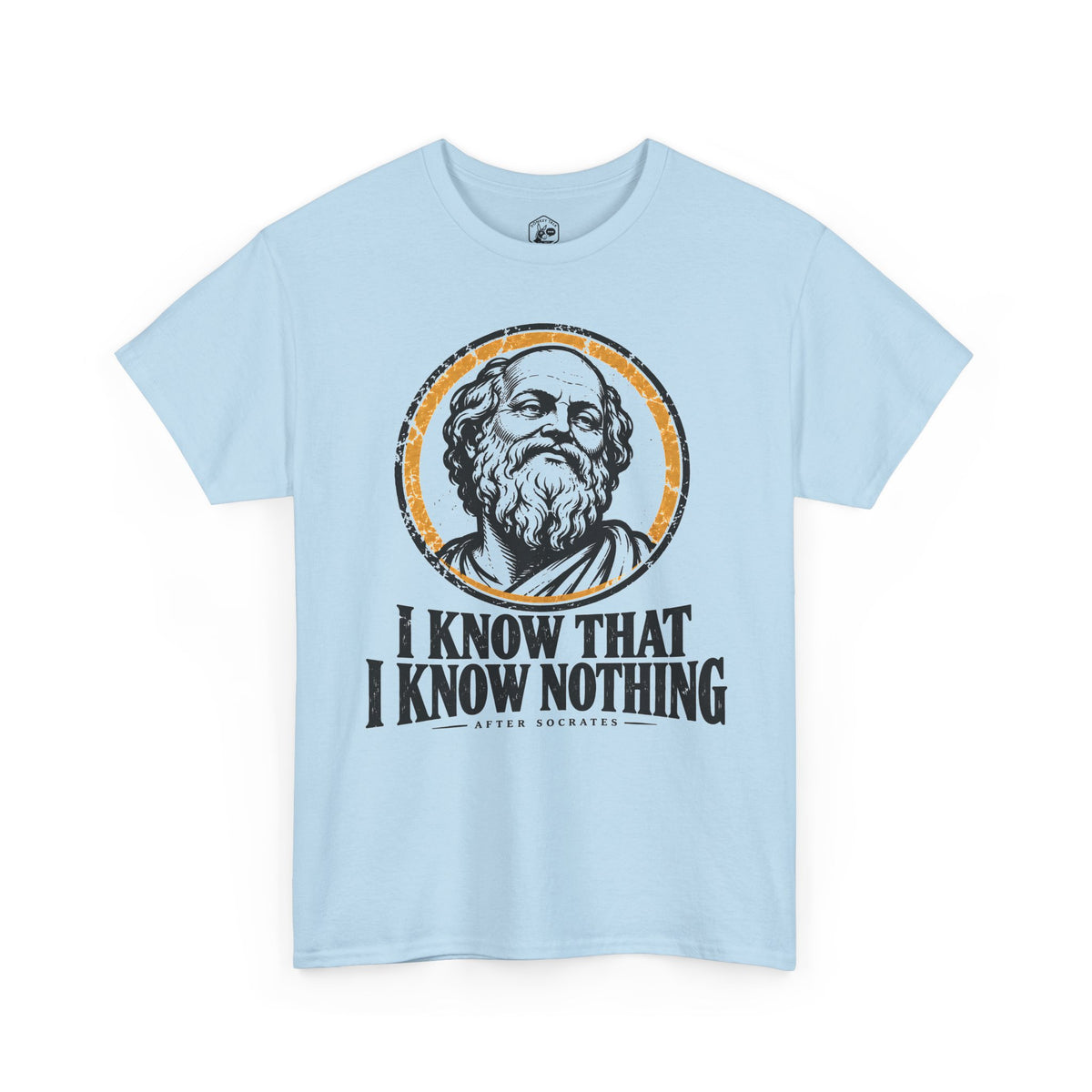 I Know That I Know Nothing Socrates T-shirt – Donkey Talk graphic tee