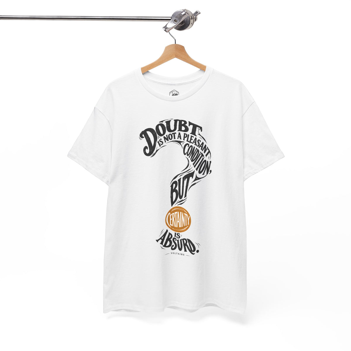Doubt Is Not a Pleasant Condition Voltaire T-shirt – Donkey Talk graphic tee